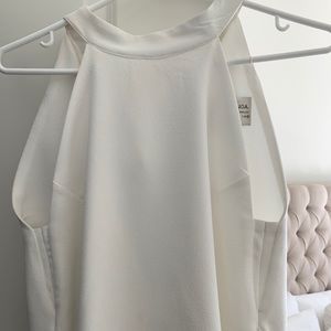 Silk Open back halter